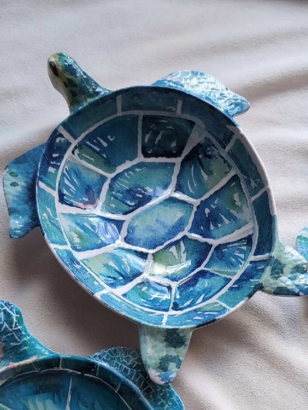 Pier 1 Melamine Sea Turtle 3 Plates And Bowl Set